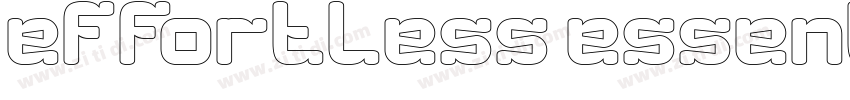 effortless essential字体转换 effortless essential字体转换